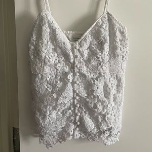Abercrombie & Finch Crochet/Lace Tank Top